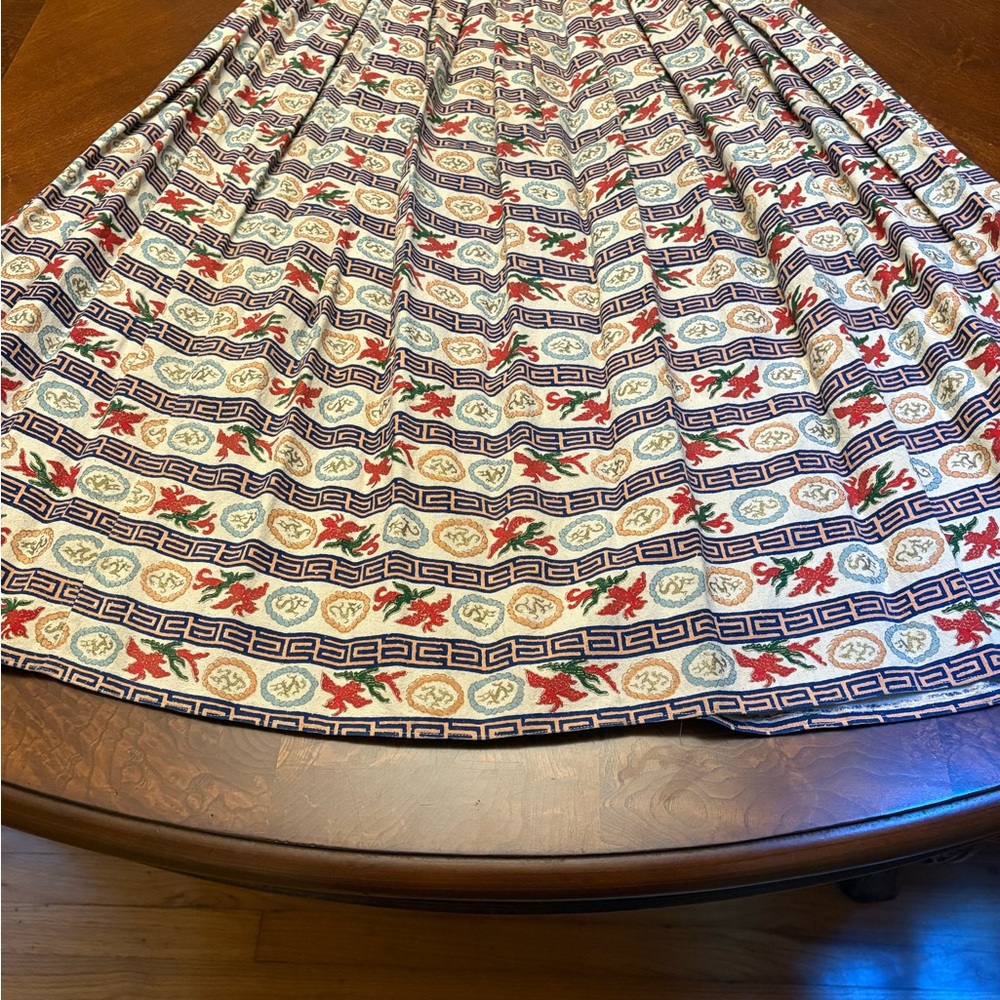 Handmade Women’s Maxi Skirt OOAK 1950s East Asian Fabric
